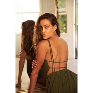 Lulus Lost In Paradise Olive Green Maxi Dress - Size S